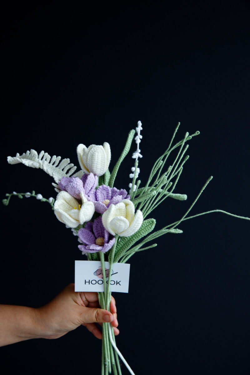 Light Purple Gesang and Tulip Bouquet Kit-HOOKOK Light Purple Gesang and Tulip Bouquet Kit-HOOKOK