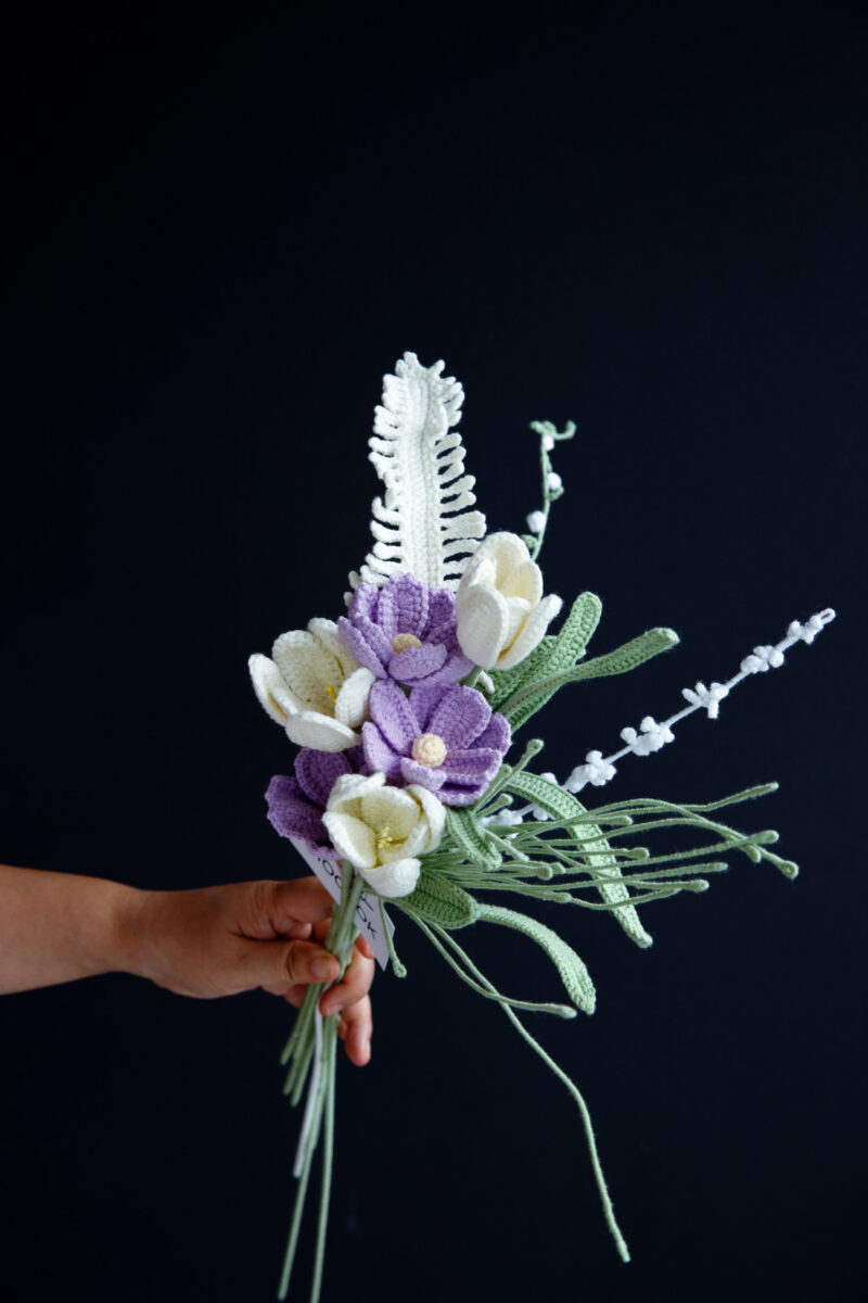 Light Purple Gesang and Tulip Bouquet Kit-HOOKOK Light Purple Gesang and Tulip Bouquet Kit-HOOKOK