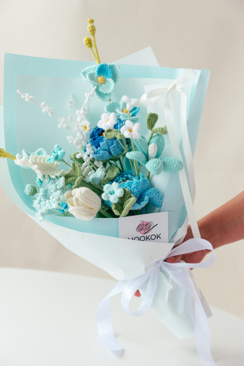 HOOKOK Bouquet – Blue Peony and Wood Sorrel Flower Bouquet (13 pieces) HOOKOK Bouquet – Blue Peony and Wood Sorrel Flower Bouquet (13 pieces)