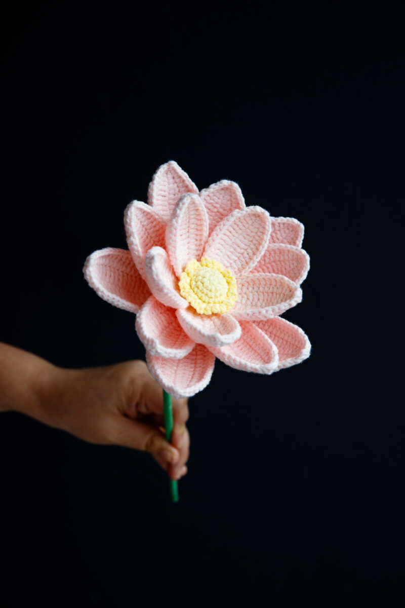Crochet Lotus Flower-HOOKOK Crochet Lotus Flower-HOOKOK