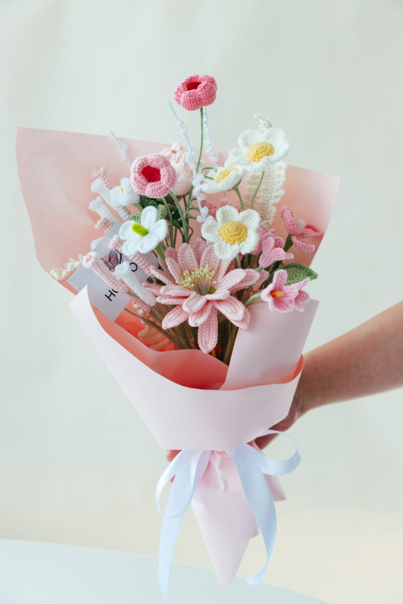HOOKOK Bouquet – Pink Cactus Flower Bouquet (13 pieces) HOOKOK Bouquet - Pink Cactus Flower Bouquet (13 pieces)