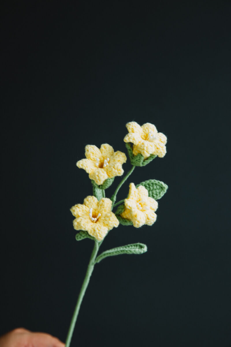 Crochet Bell Orchid Flower-HOOKOK Crochet Bell Orchid Flower-HOOKOK