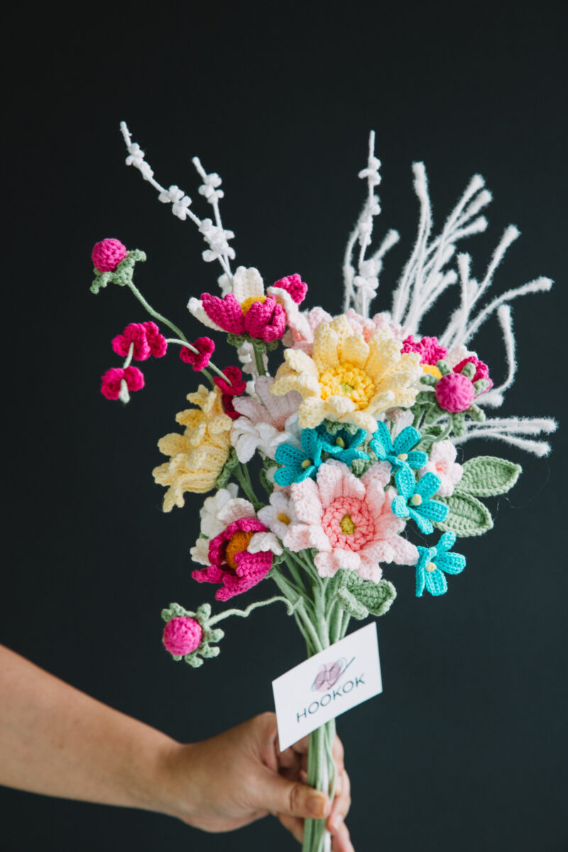 Colorful Gerbera Daisy and Murraya Bouquet Kit - HOOKOK Colorful Gerbera Daisy and Murraya Bouquet Kit - HOOKOK