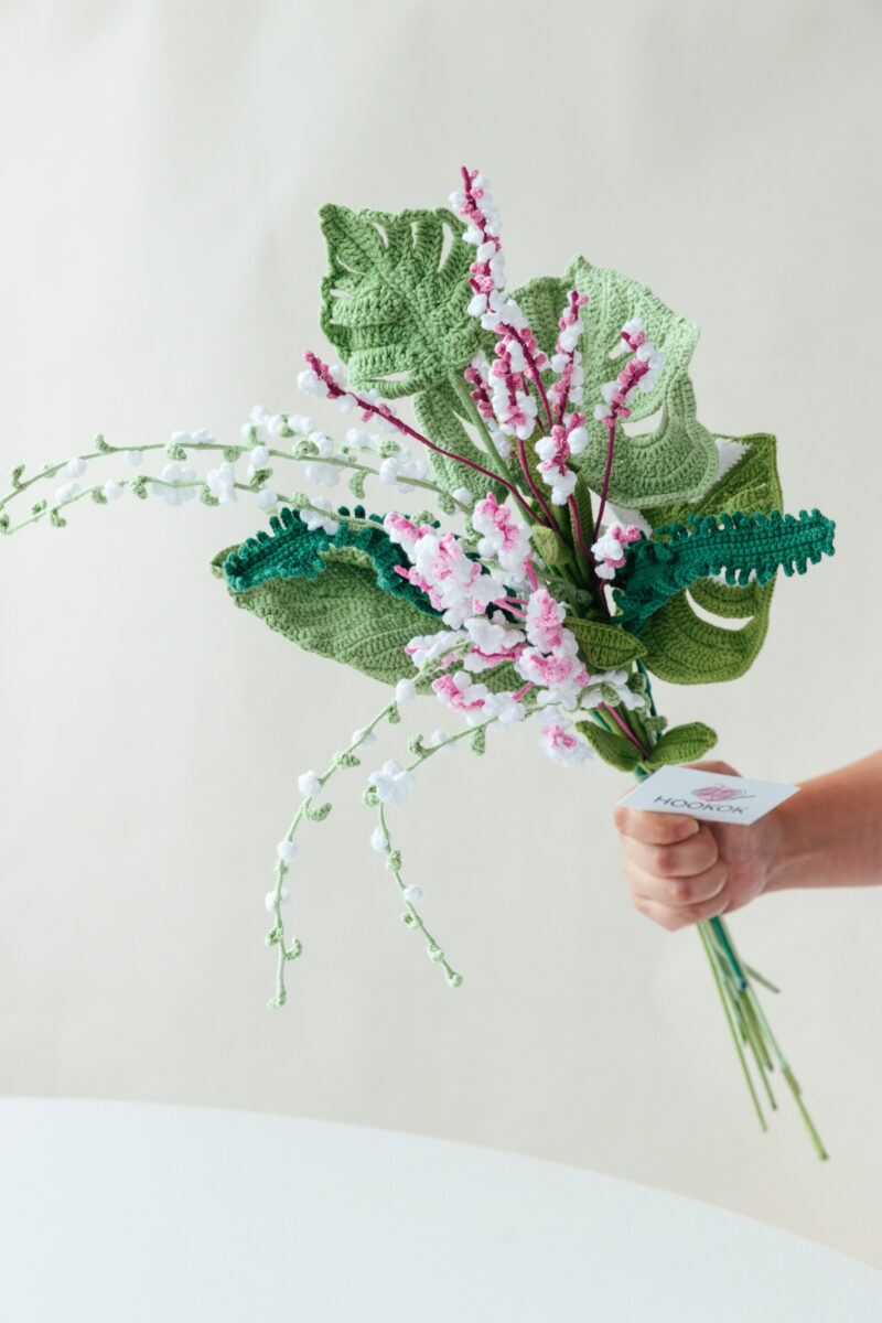 Pink Water Pepper Bouquet Kit-hookok Pink Water Pepper Bouquet Kit-hookok