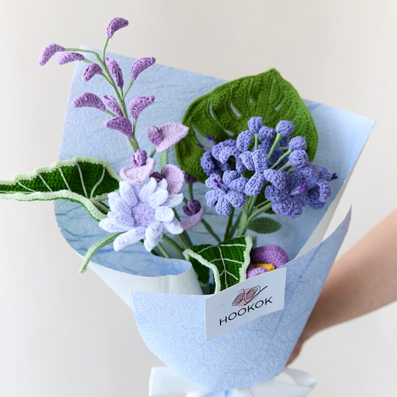 HOOKOK Bouquet - Purple Agapanthus Bouquet (7 pieces)