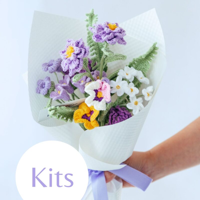 Purple Gardenia Bouquet Kit
