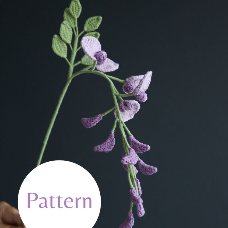 Crochet Wisteria Flower-HOOKOK