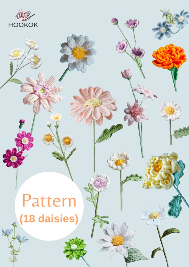 Crochet Daisy Patterns Collection-hookok