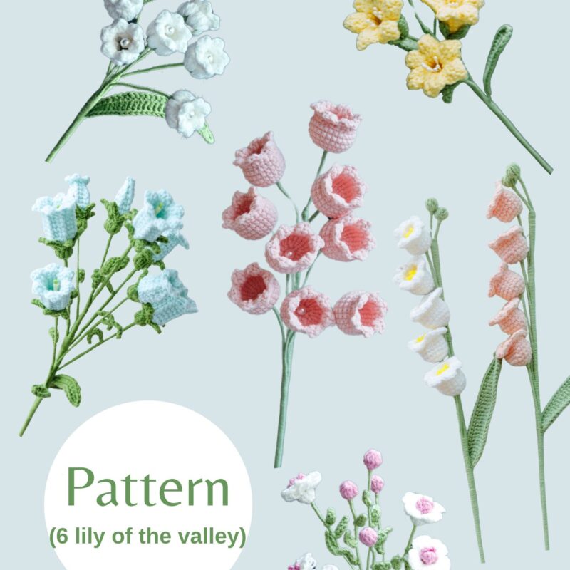 Crochet Lily of the Valley Patterns Collection-HOOKOK