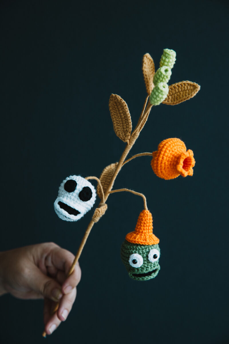 Halloween Crochet Zombie Flower-hookok Halloween Crochet Zombie Flower-hookok