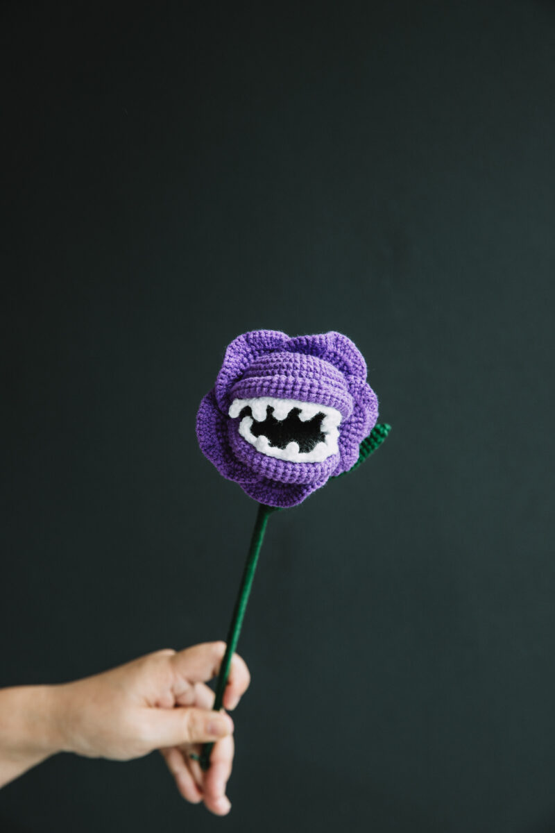 Halloween Crochet Piranha Flower-hookok Halloween Crochet Piranha Flower-hookok