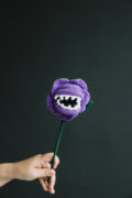 Halloween Crochet Piranha Flower-hookok