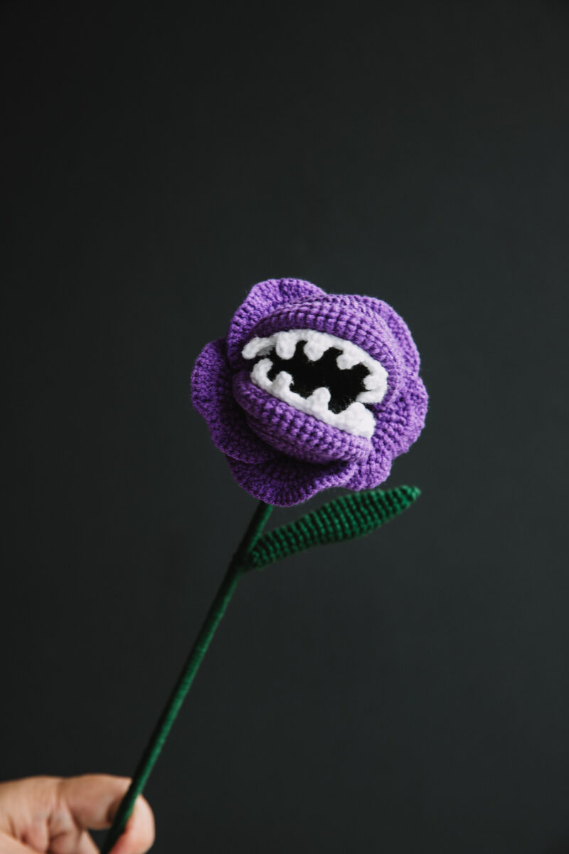 Halloween Crochet Piranha Flower-hookok Halloween Crochet Piranha Flower-hookok