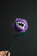 Halloween Crochet Piranha Flower-hookok