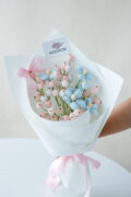 HOOKOK Bouquet - Snowberry and Plumeria Bouquet (11 pieces)