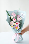 HOOKOK Bouquet - Pink "Lovely More" Flower Bouquet (6 pieces)