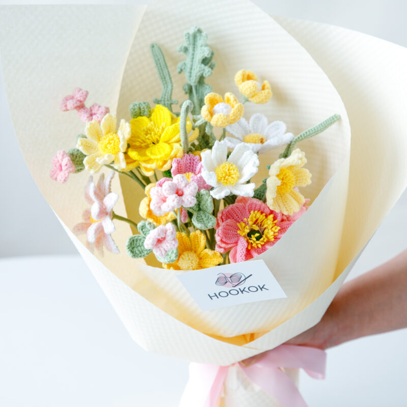 HOOKOK Bouquet - Wildflower and Wood Sorrel Flower Bouquet (16 pieces)