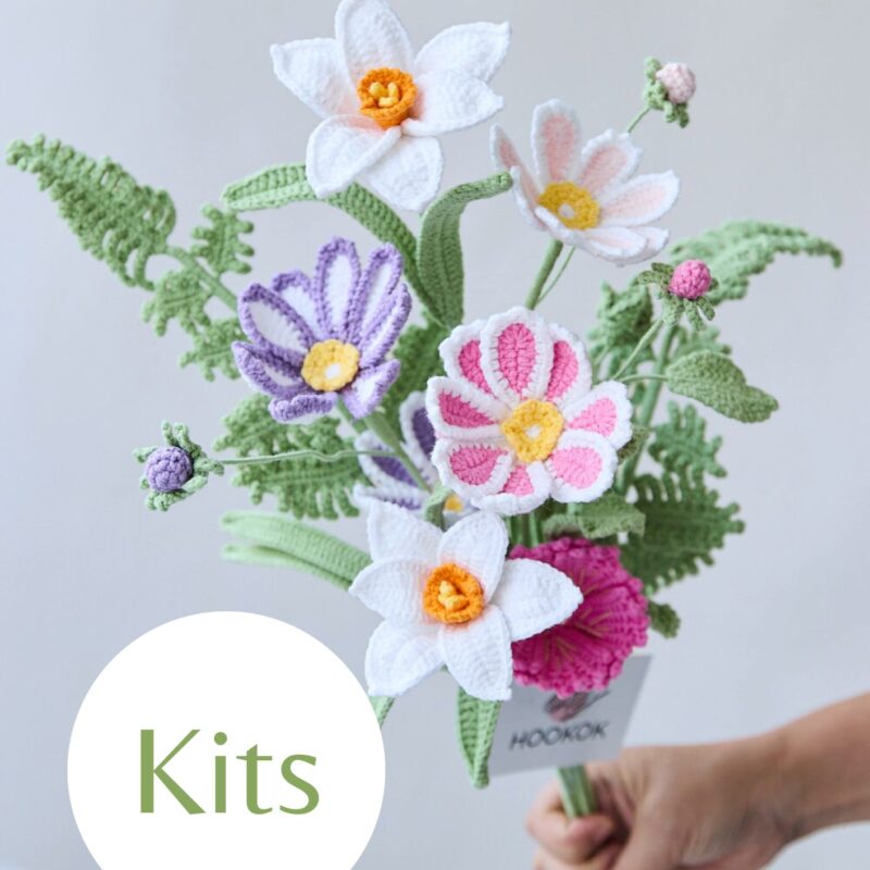 Bicolor Gesang and Daffodil Bouquet Kit-hookok