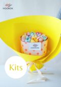 Crochet Tulip Birthday Cake Bouquet Kit-hookok