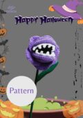 Halloween Crochet Piranha Flower-hookok