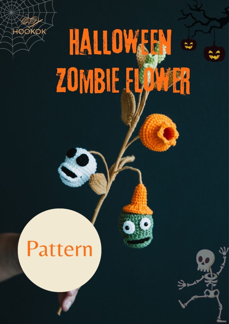 Halloween Crochet Zombie Flower-hookok Halloween Crochet Zombie Flower-hookok