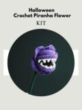 Halloween Crochet Piranha Flower-hookok