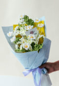 Creamy Yellow Flame Lily and Afghan Flower Bouquet-hookok