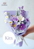 Purple Peony and Lilac Bouquet Kit-hookok
