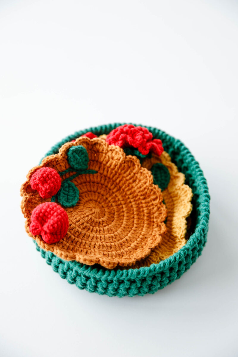 Crochet Mini Bouquet Coaster- HOOKOK Crochet Mini Bouquet Coaster- HOOKOK