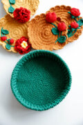 Crochet Mini Bouquet Coaster- HOOKOK
