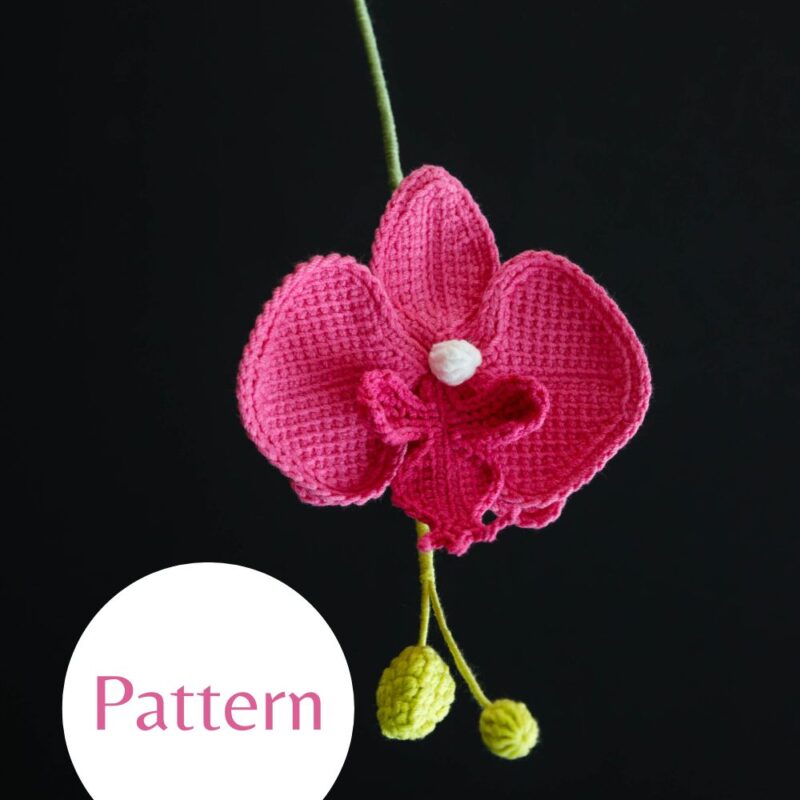 Crochet Phalaenopsis Orchid-HOOKOK