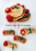Crochet Mini Bouquet Coaster- HOOKOK