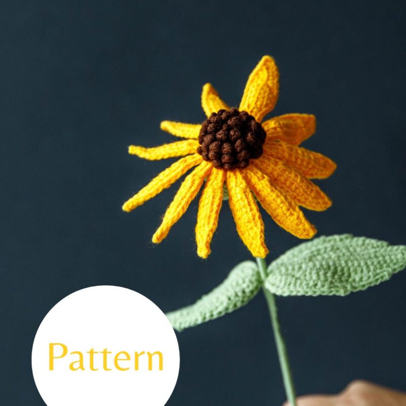 Crochet Coneflower-hookok