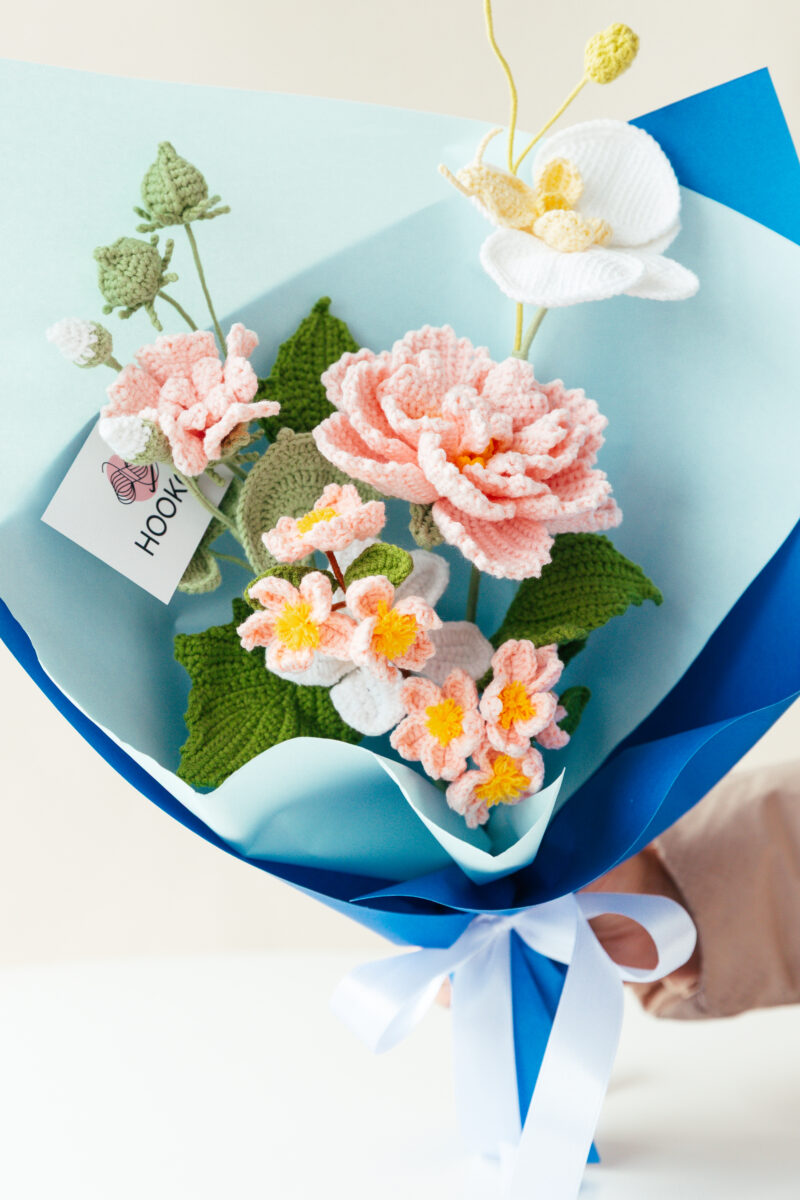 HOOKOK Bouquet - Pink Hibiscus Mutabilis Bouquet (4 pieces) HOOKOK Bouquet - Pink Hibiscus Mutabilis Bouquet (4 pieces)