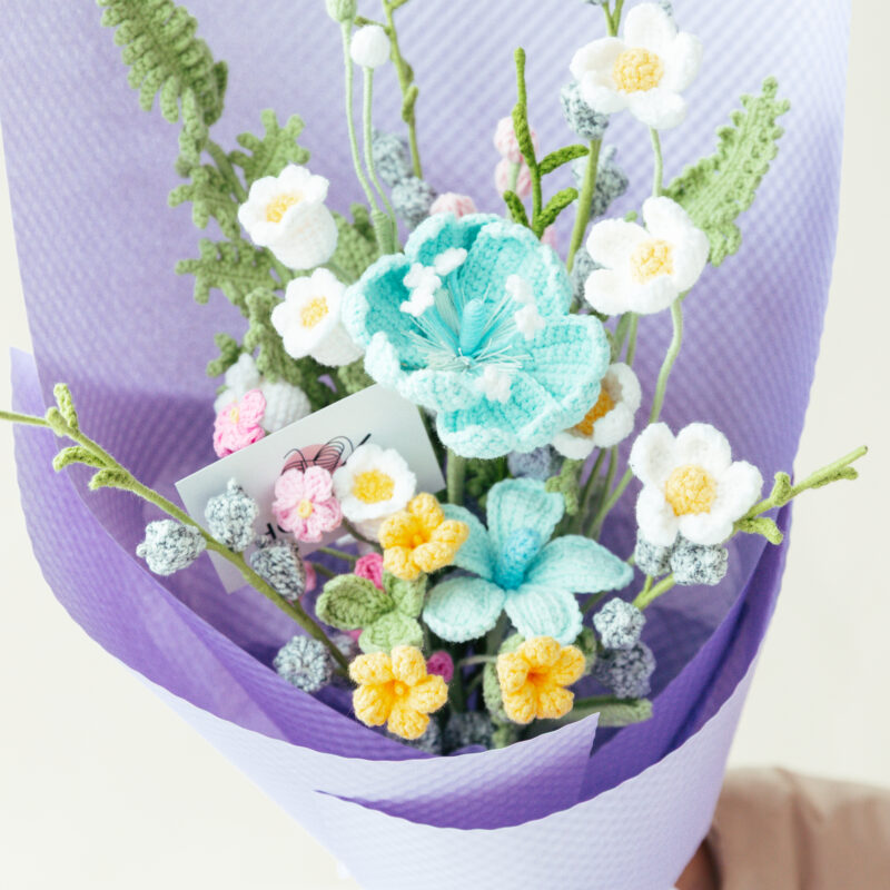 HOOKOK Bouquet - YouSi Flower and Eucalyptus Fruit Bouquet (14 pieces)