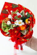 HOOKOK Christmas Bouquet - Red Couture Rose Tilia Bouquet