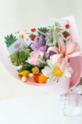 HOOKOK Christmas Bouquet - Pink Lily and Gerbera Bouquet (13 pieces)