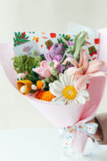 HOOKOK Christmas Bouquet - Pink Lily and Gerbera Bouquet (13 pieces)