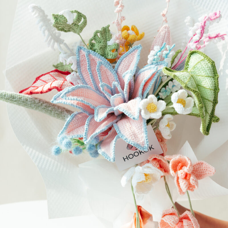 HOOKOK Bouquet - Pink Roselily Aisha Bouquet (19 pieces)