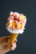 Cherry Blossom Ice Cream Cone-hookok