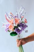 HOOKOK Bouquet - Primula Flower and Iris Flower Bouquet (15 pieces)