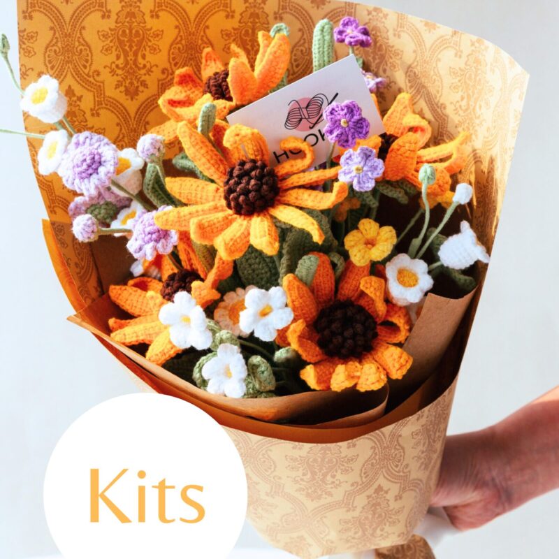 Yellow Coneflower Bouquet Kit-hookok