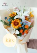 Yellow Lemon Queen Sunflower Bouquet Kit-hookok