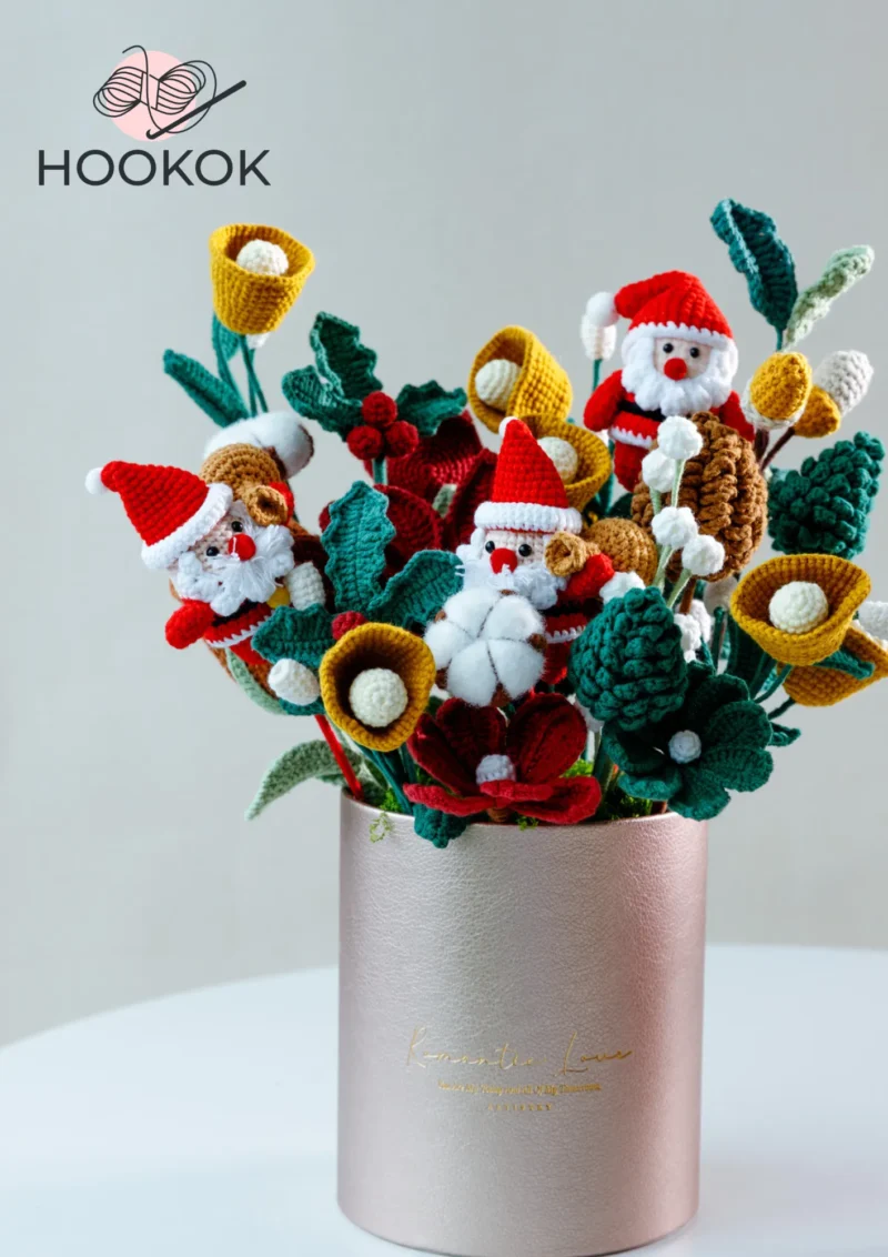 HOOKOK Hug Bucket – Gold Christmas Theme Hug Bucket HOOKOK Hug Bucket – Gold Christmas Theme Hug Bucket