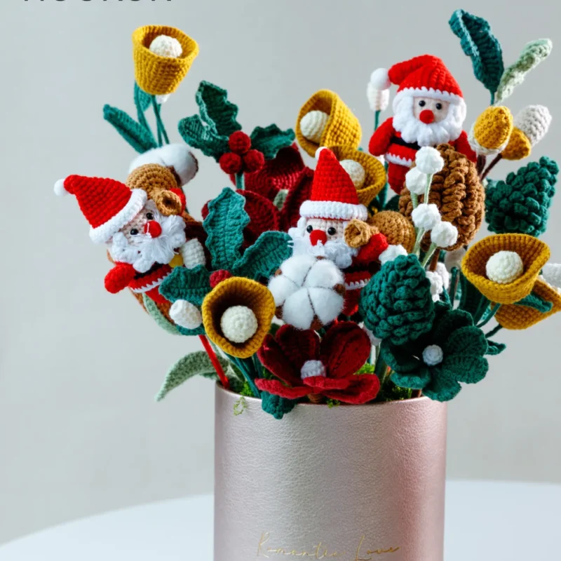 HOOKOK Hug Bucket – Gold Christmas Theme Hug Bucket