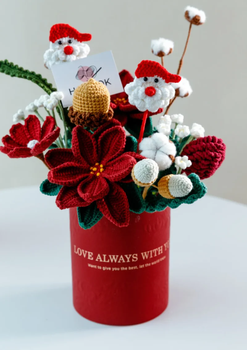Red christams hug bucket Red christams hug bucket