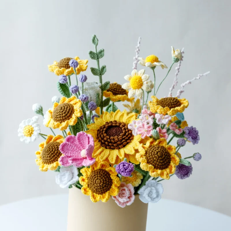 HOOKOK Hug Bucket – Sunflower theme Hug Bucket(33 pieces)