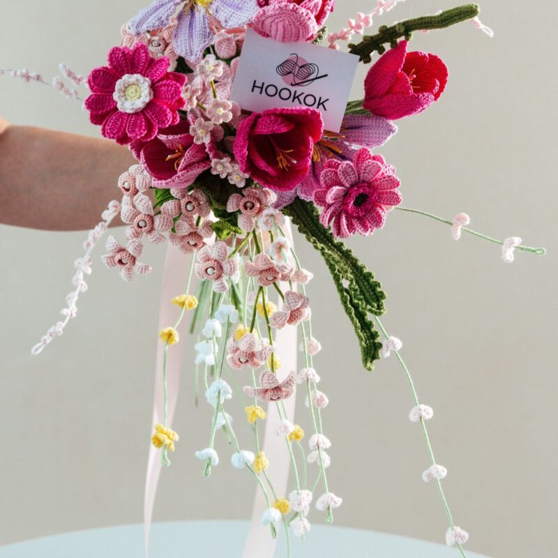 Dreamy Purple Micro Crochet Bouquet
