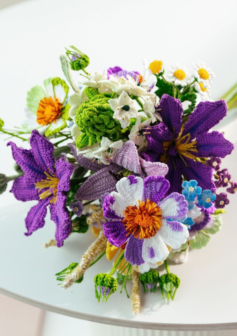 Dreamy Purple Micro Crochet Bouquet Dreamy Purple Micro Crochet Bouquet