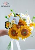 Sunny Sunflower Micro Crochet Bouquet